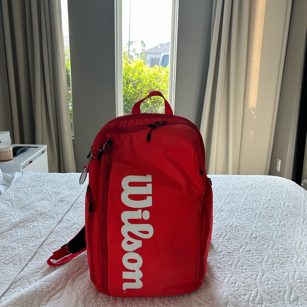 Wilson Bold Red Tennis Backpack